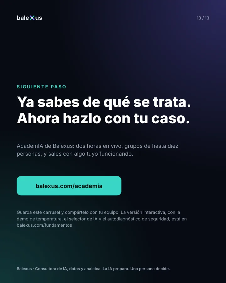Lámina 13: Siguiente paso