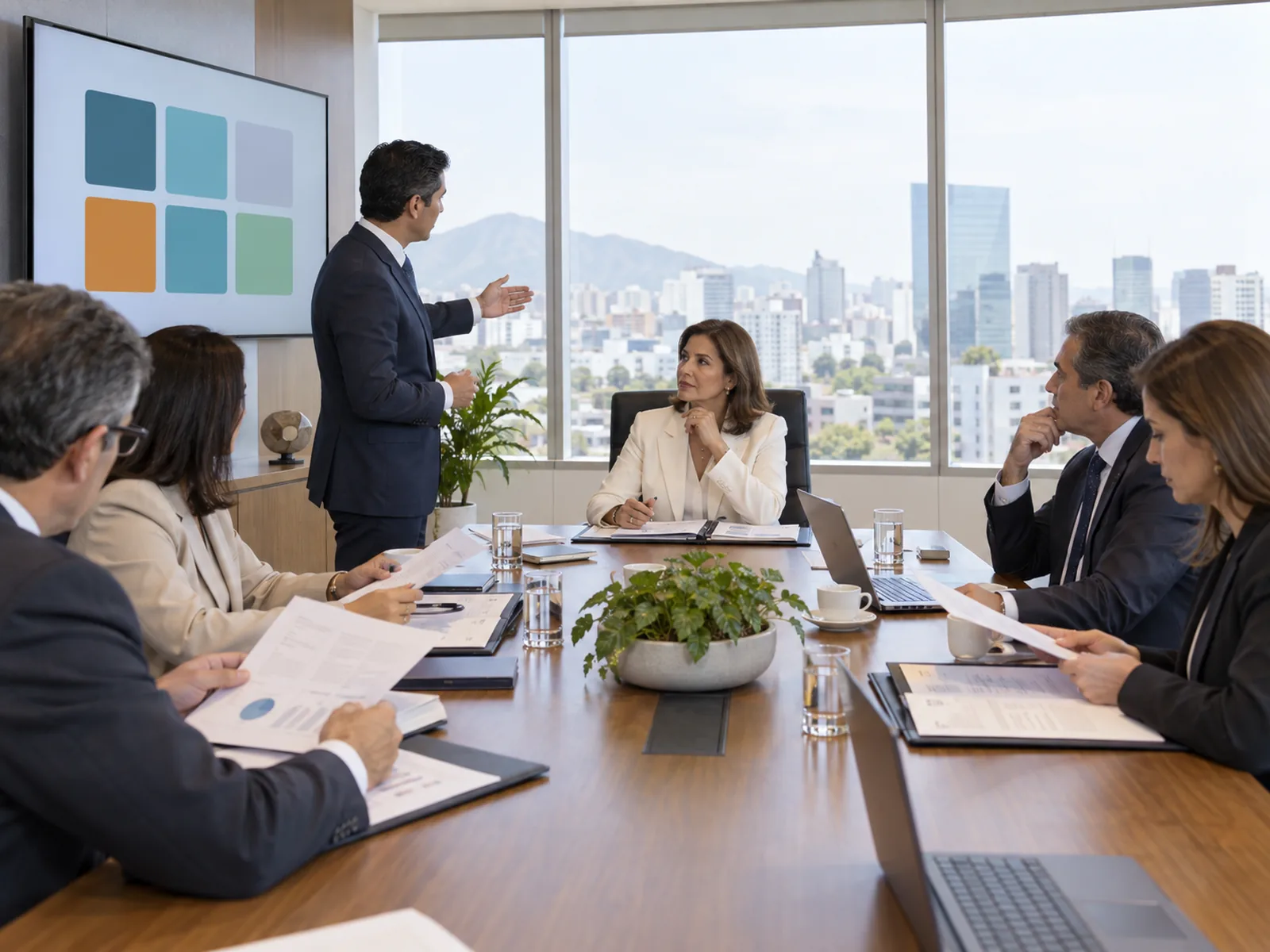 Sesión de directorio de una empresa peruana: donde se decide la adecuación a la Ley de IA