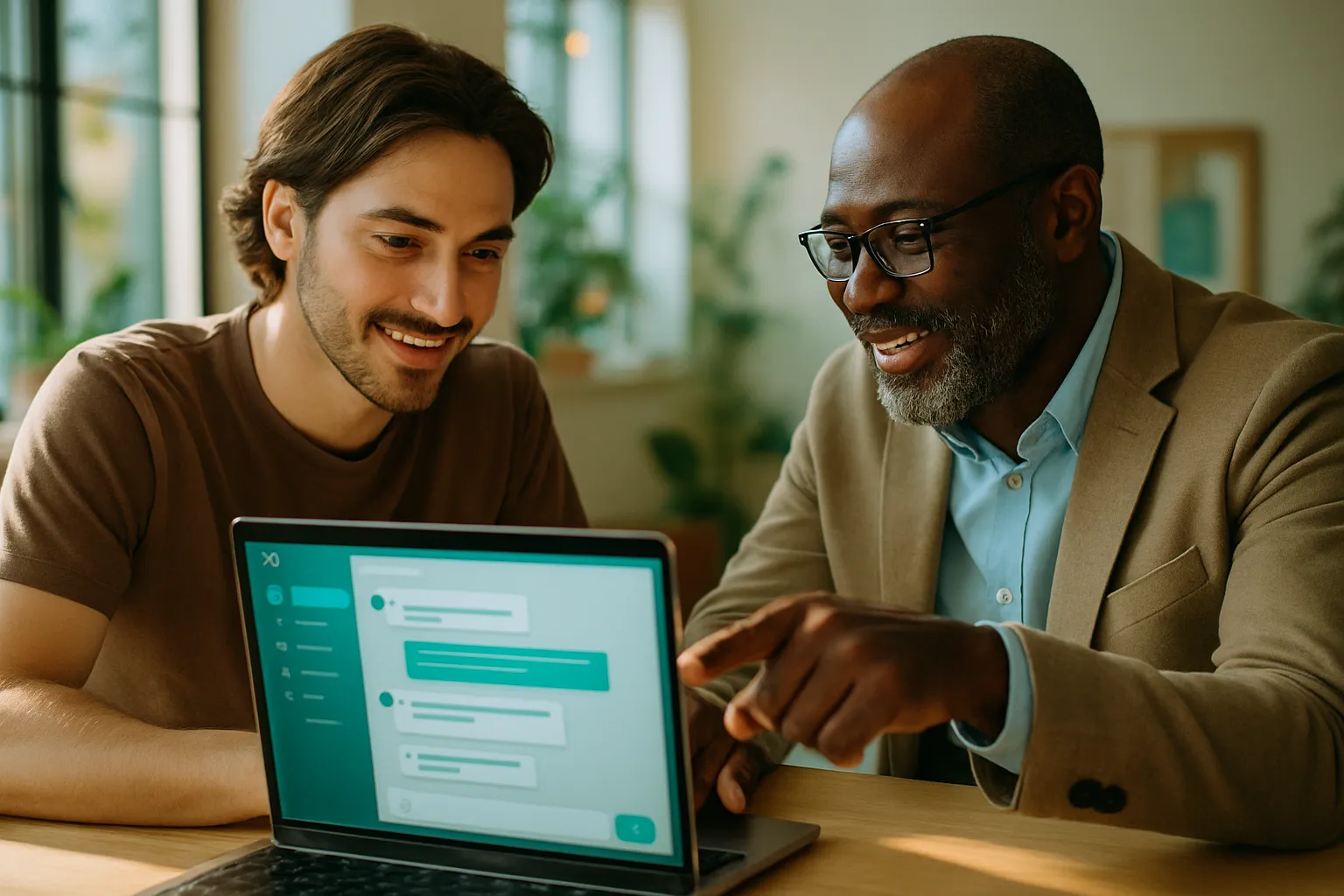 A freelancer and a consultant building an app with AI together